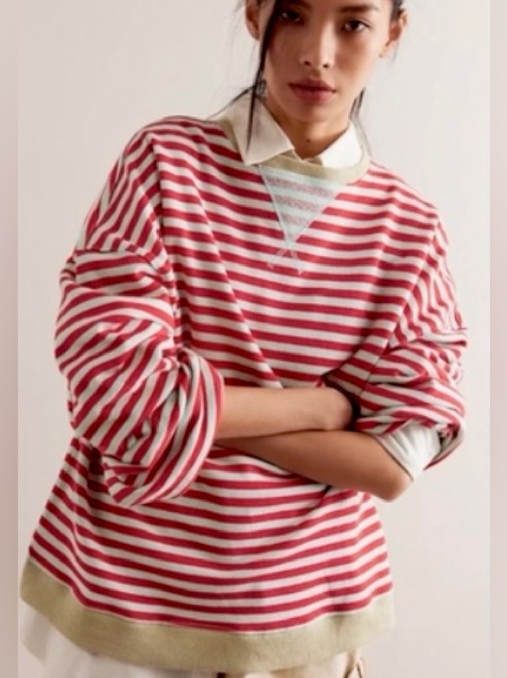 Free People We The Free Classic Striped Crew Size XS